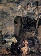 VELAZQUEZ, Diego Rodriguez de Silva y St Anthony Abbot and St Paul the Hermit china oil painting reproduction